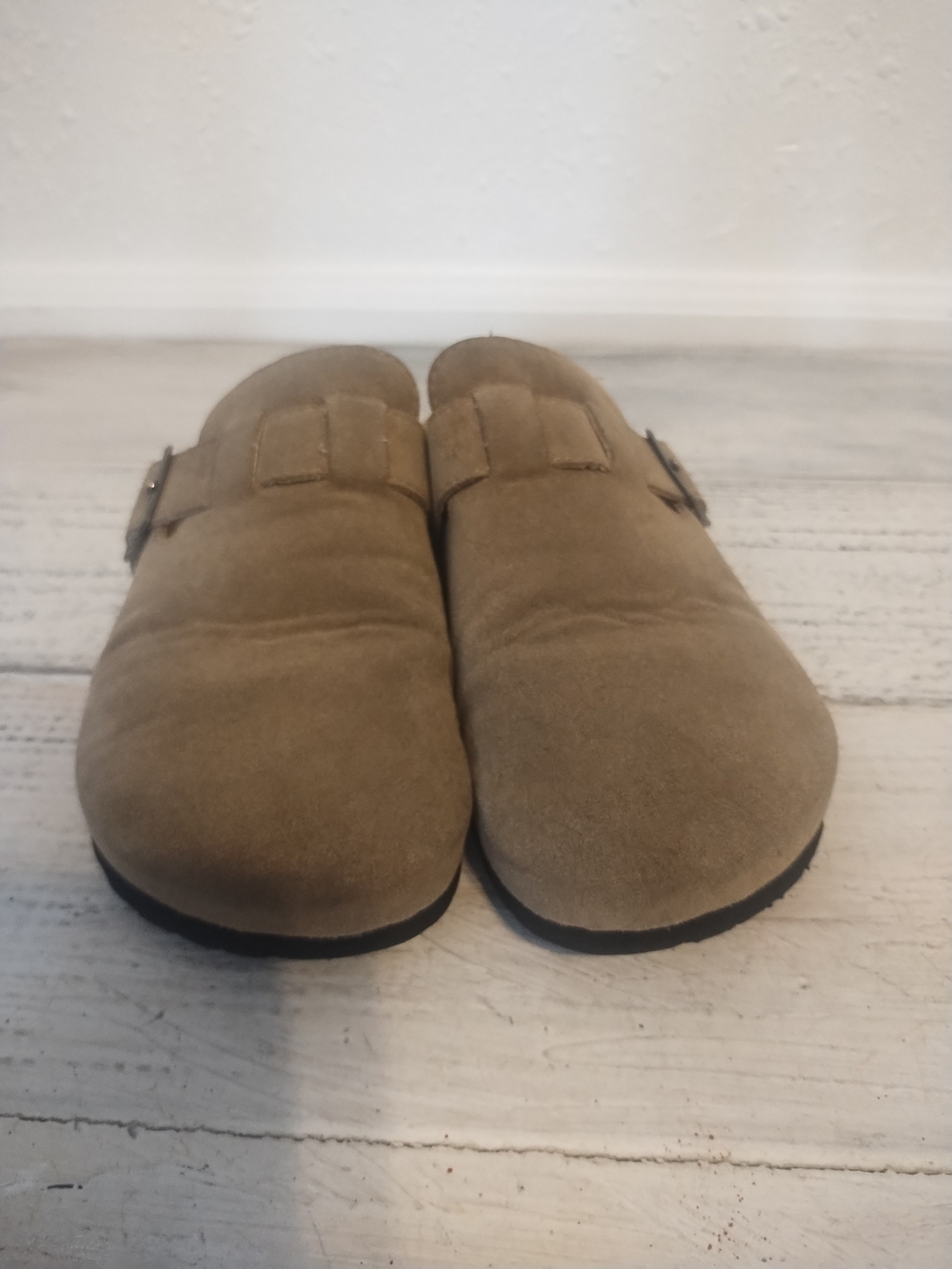 Meixiemeile Faux Suede Slide On Clogs Black Mules Size 39 EU/usa Women's 8.5